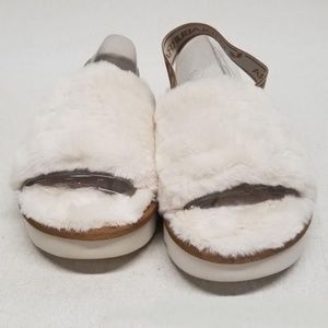 Ugg Koolaburra Faux Fur Slingback Slippers Women's Size 8